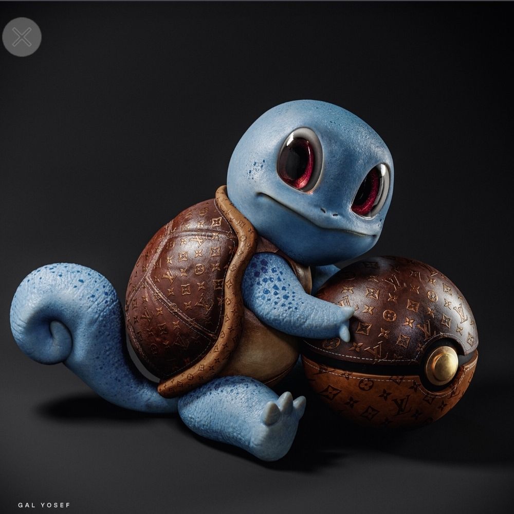 "Squirtle is a Super Brand"other Pokemon shown here more examples of Gals art!
